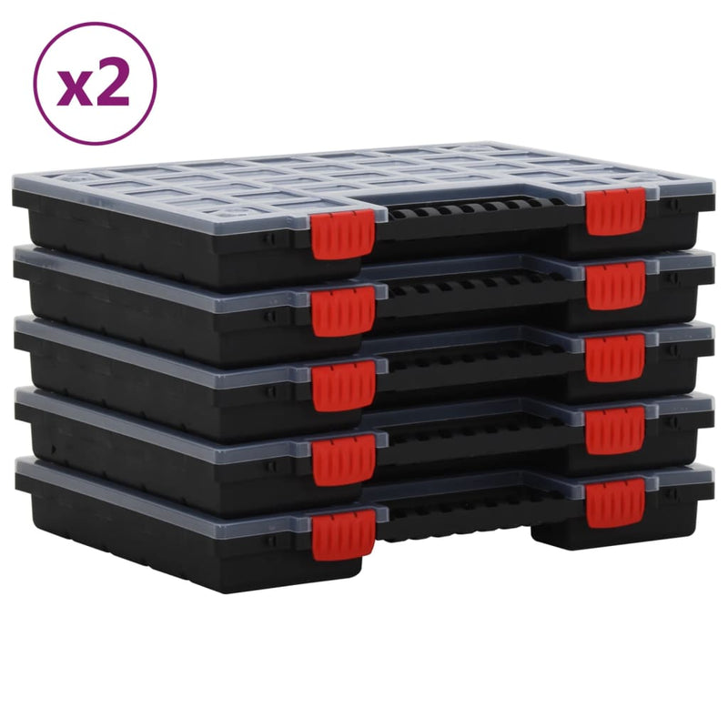 Load image into Gallery viewer, VidaXL Assortimentsdozen 10 st 40x30x5 cm polypropeen
