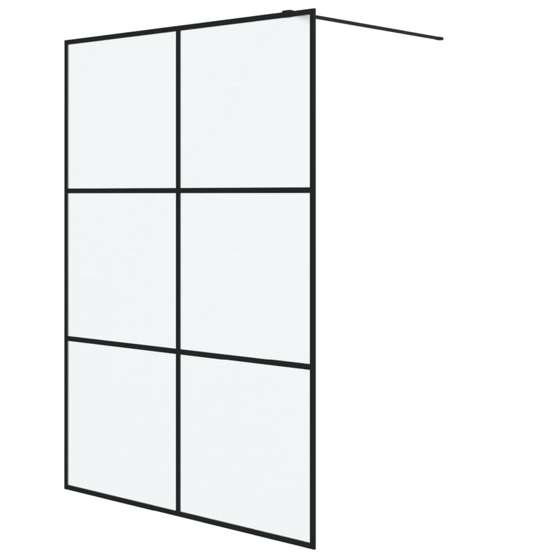 Load image into Gallery viewer, VidaXL Inloopdouchewand 140x195 cm mat ESG-glas zwart