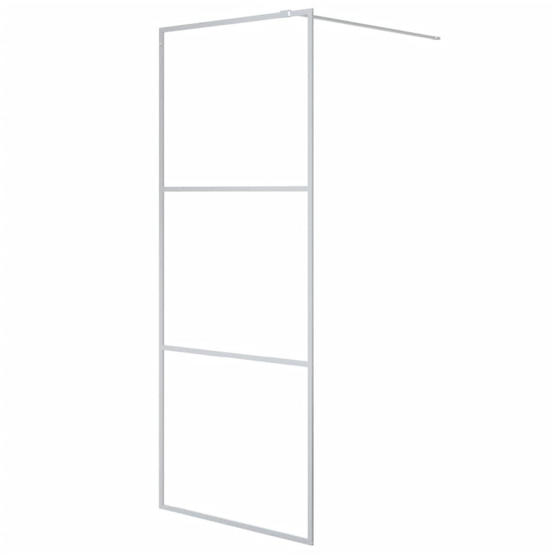 Load image into Gallery viewer, Vidaxl inloopdouchewand 80x195 cm transparant esg-glas zilverkleurig