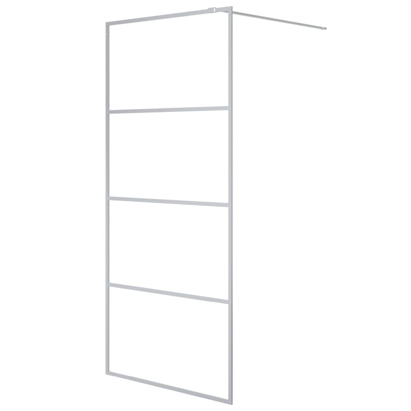 Load image into Gallery viewer, Vidaxl inloopdouchewand 90x195 cm transparant esg-glas zilverkleurig