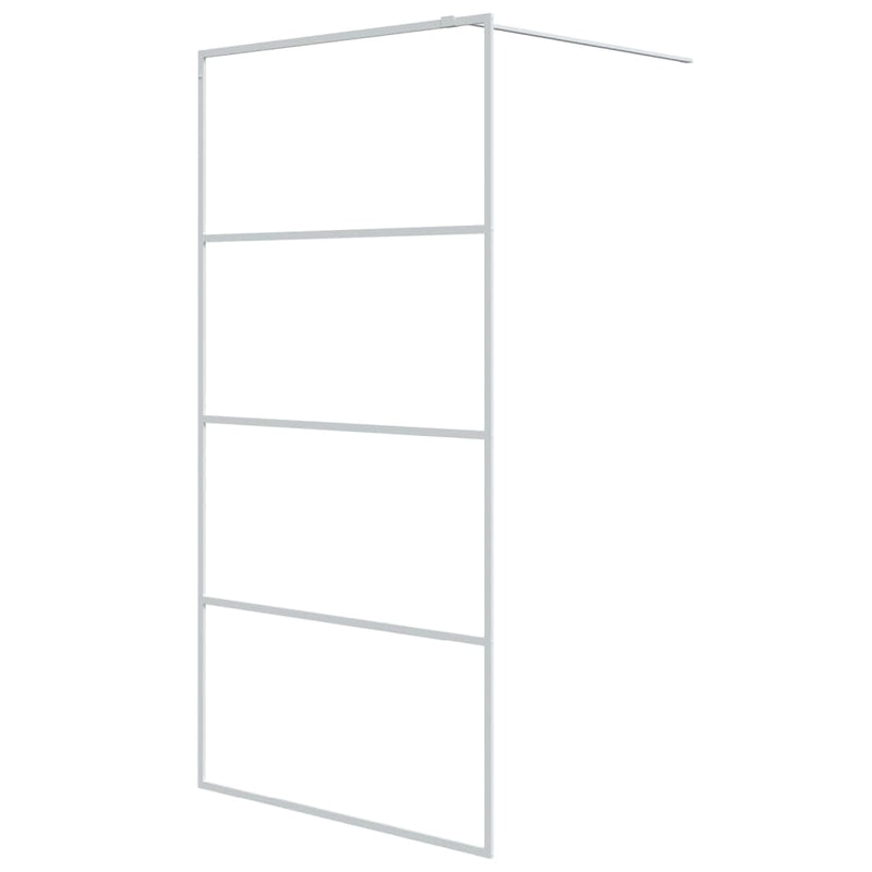 Load image into Gallery viewer, Vidaxl inloopdouchewand 100x195 cm transparant esg-glas wit