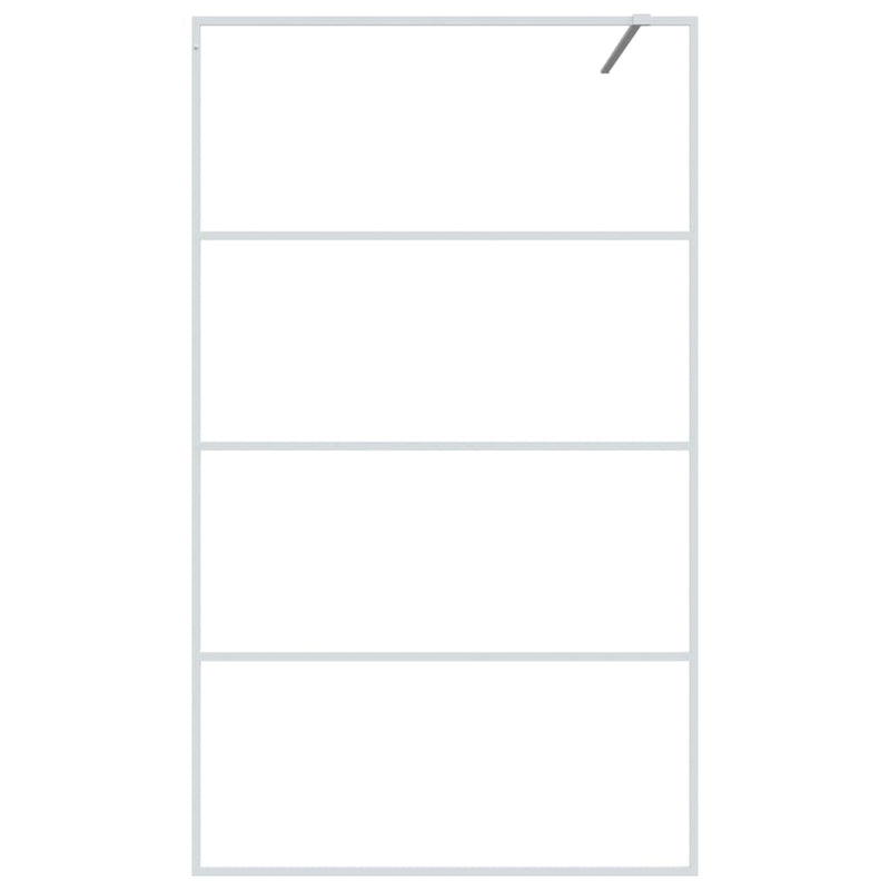 Load image into Gallery viewer, VidaXL Inloopdouchewand 115x195 cm transparant ESG-glas wit