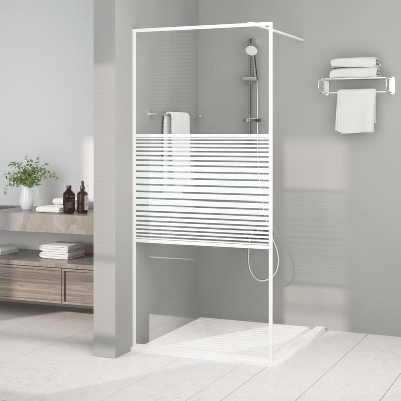Load image into Gallery viewer, Vidaxl inloopdouchewand 90x195 cm transparant esg-glas wit