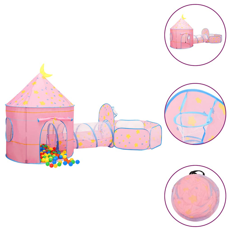 Load image into Gallery viewer, Vidaxl kinderspeeltent met 250 ballen 301x120x128 cm roze