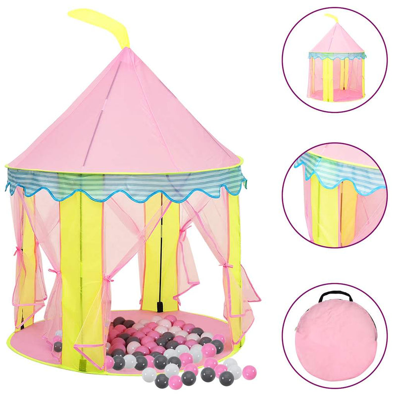 Load image into Gallery viewer, Vidaxl kinderspeeltent met 250 ballen 100x100x127 cm roze