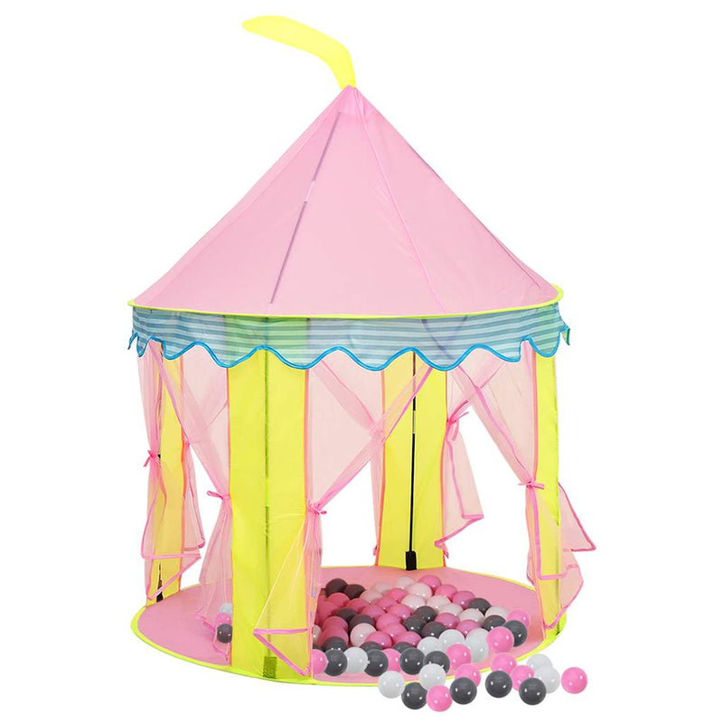 Load image into Gallery viewer, Vidaxl kinderspeeltent met 250 ballen 100x100x127 cm roze