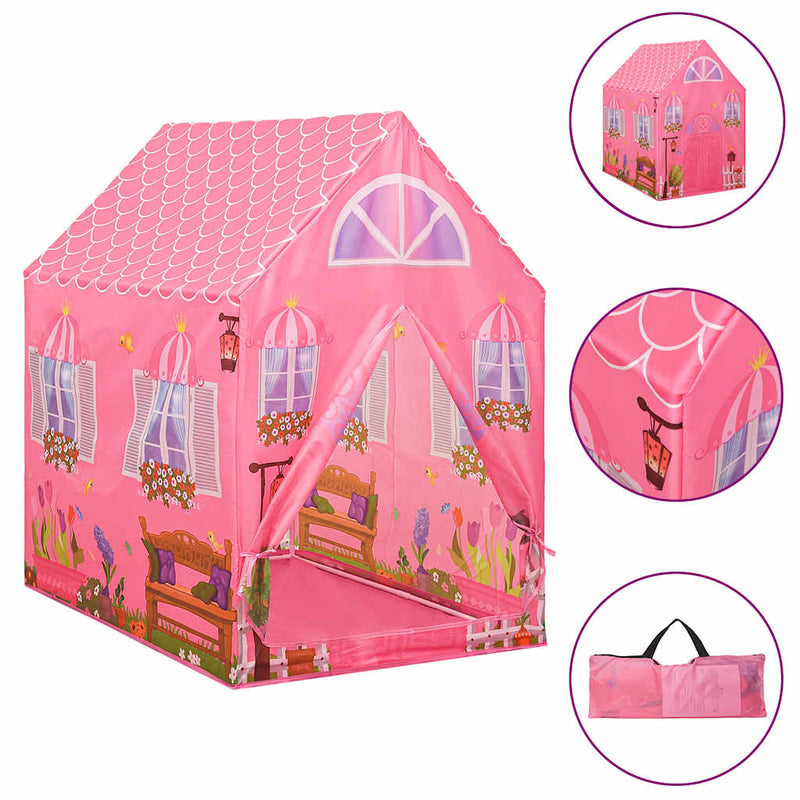 Load image into Gallery viewer, Vidaxl kinderspeeltent met 250 ballen 69x94x104 cm roze