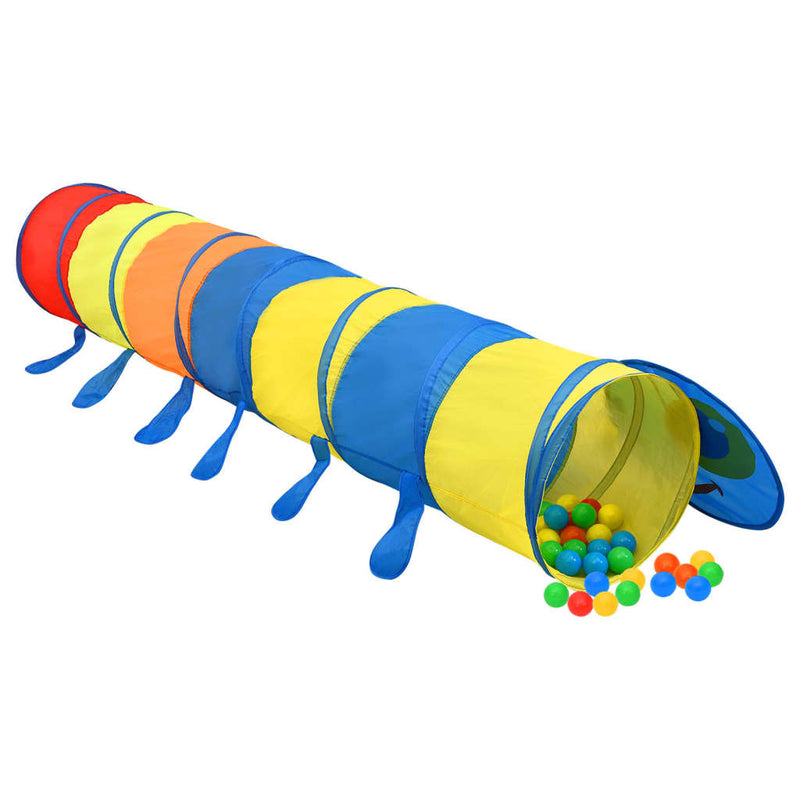 Load image into Gallery viewer, VidaXL Kinderspeeltunnel met 250 ballen 245 cm polyester meerkleurig