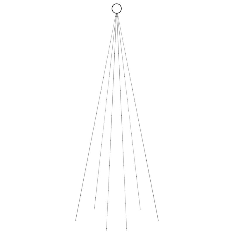 Load image into Gallery viewer, Vidaxl vlaggenmast kerstboom 108 led's blauw 180 cm