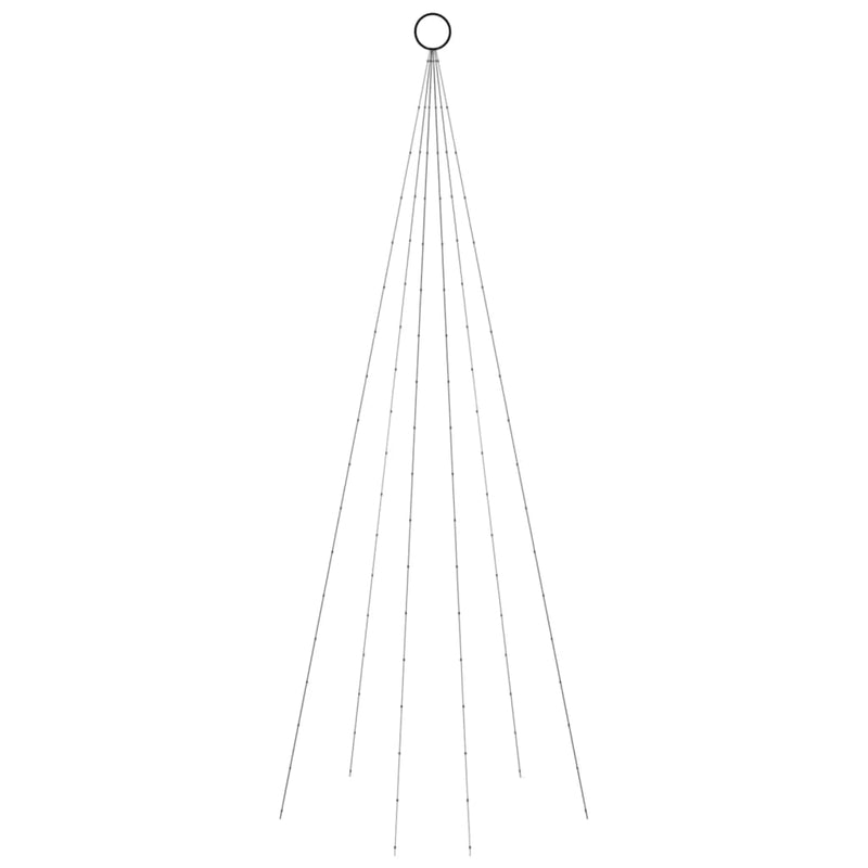 Load image into Gallery viewer, Vidaxl vlaggenmast kerstboom 108 led's meerkleurig 180 cm