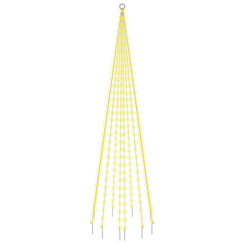 Load image into Gallery viewer, Vidaxl vlaggenmast kerstboom 310 led's warmwit 300 cm