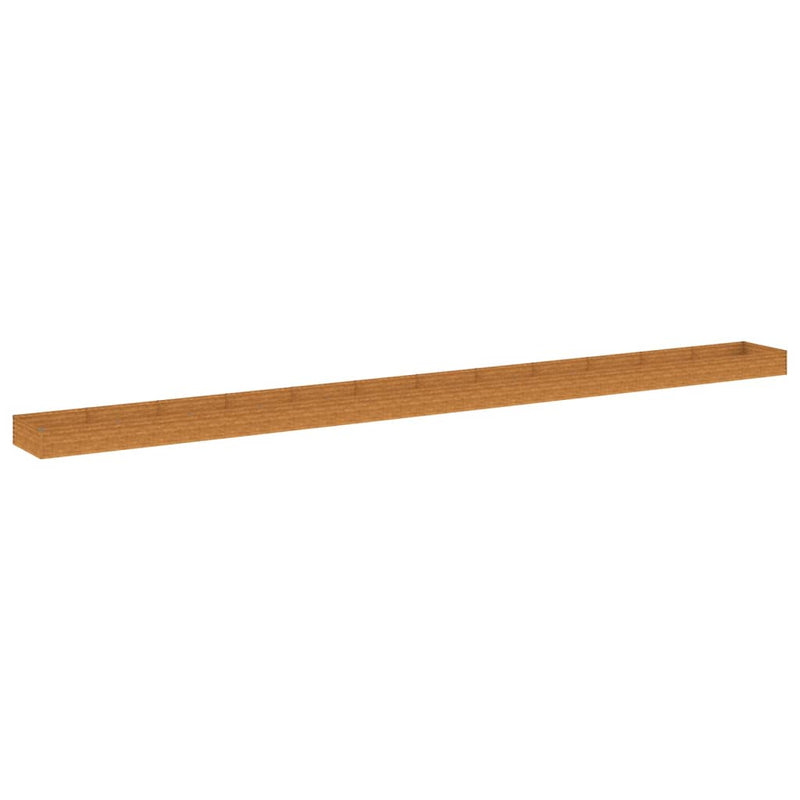 Load image into Gallery viewer, VidaXL Plantenbak verhoogd 1150x100x36 cm cortenstaal