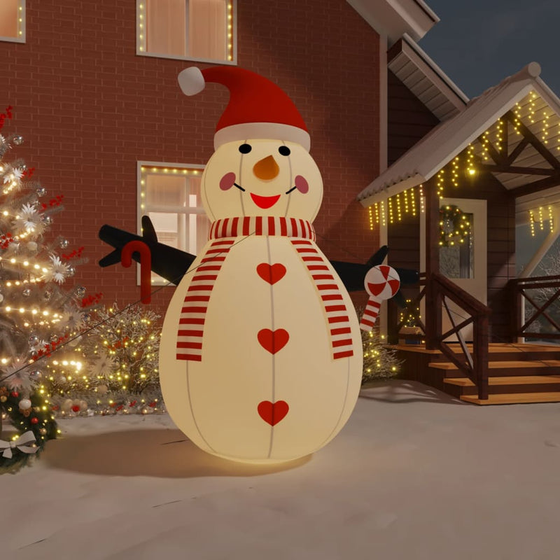 Load image into Gallery viewer, Vidaxl sneeuwpop opblaasbaar met led-verlichting 360 cm