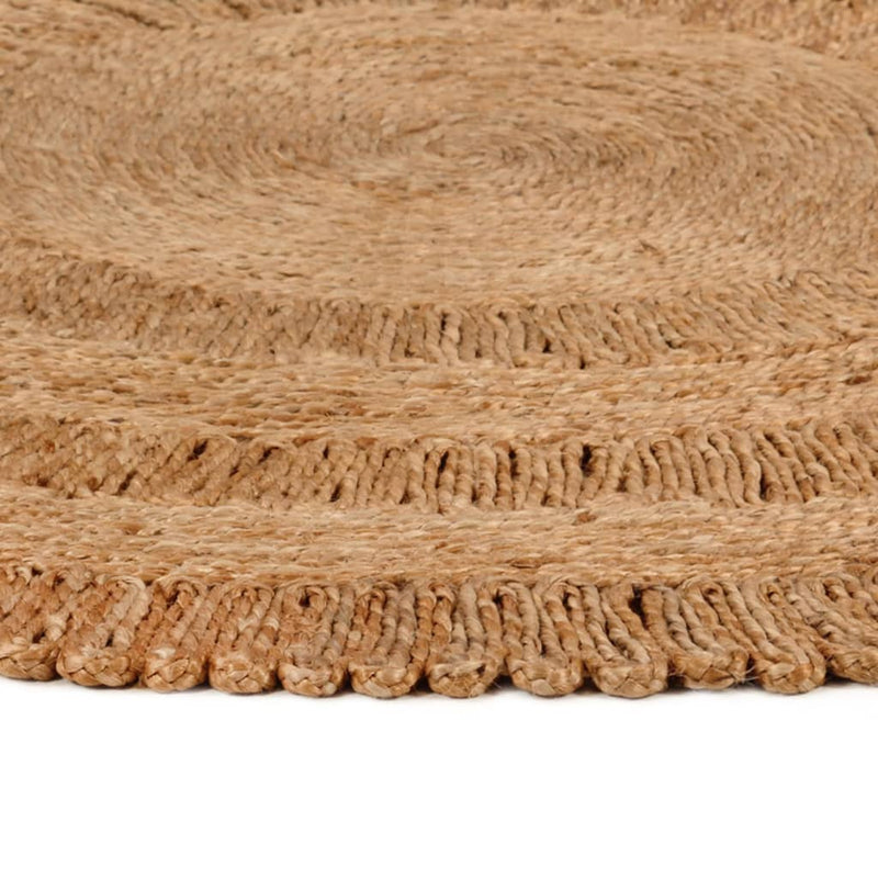 Load image into Gallery viewer, VidaXL Tapijt rond 180 cm gevlochten jute