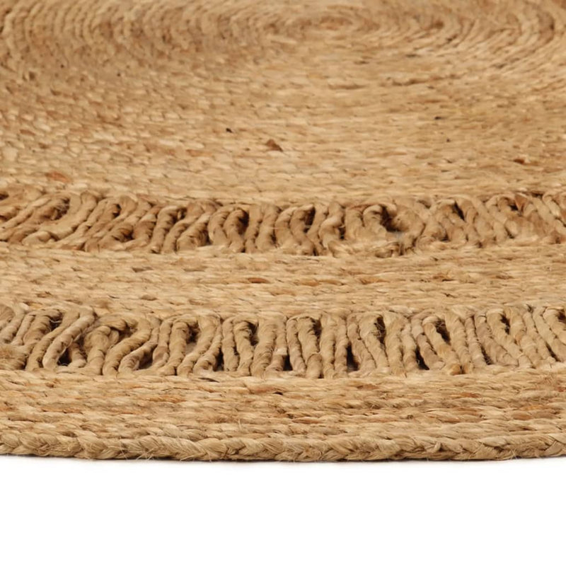 Load image into Gallery viewer, VidaXL Tapijt rond 90 cm gevlochten jute