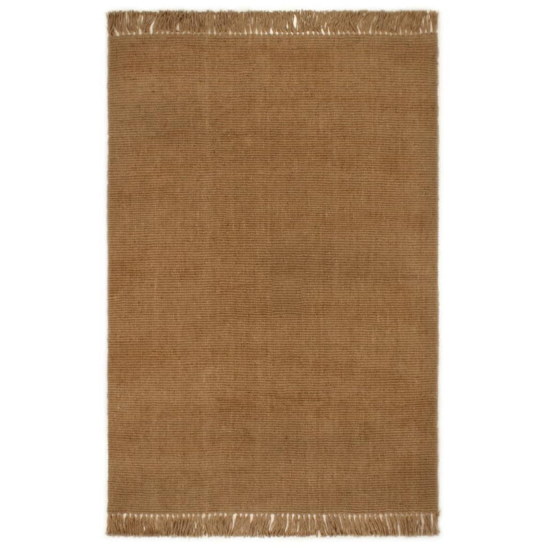 Load image into Gallery viewer, VidaXL Vloerkleed met kwastjes 120x180 cm jute