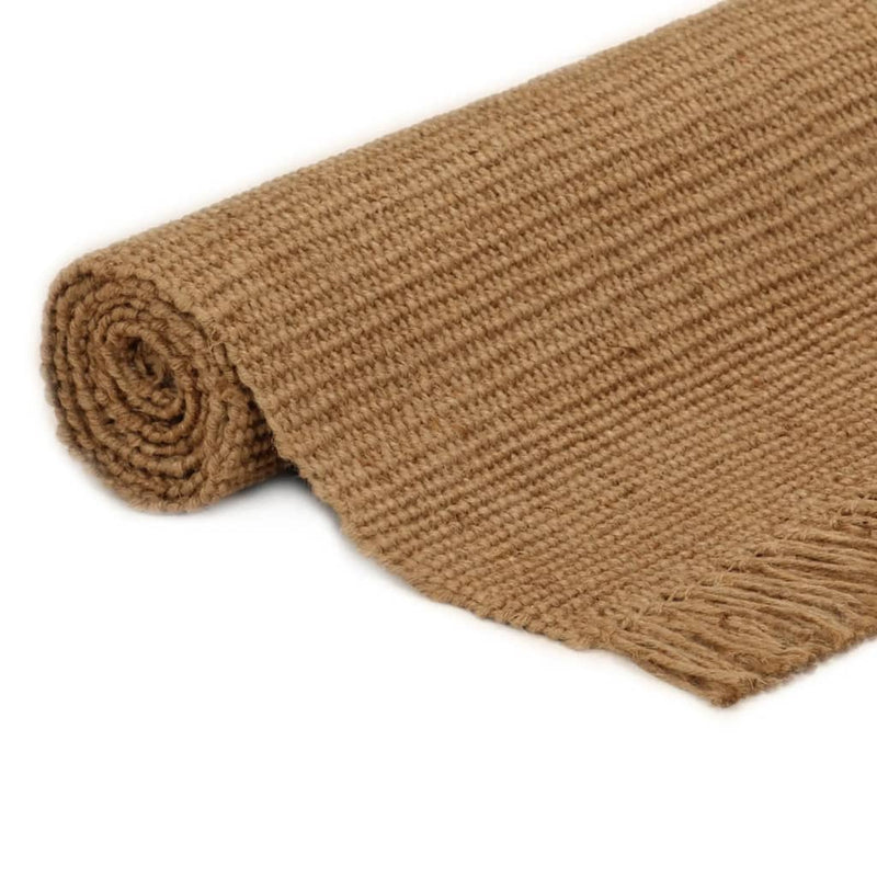 Load image into Gallery viewer, VidaXL Vloerkleed met kwastjes 120x180 cm jute
