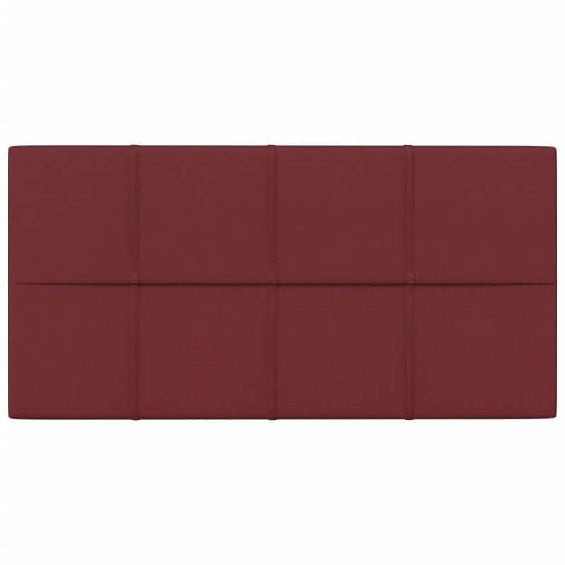 Afbeelding laden in galerijviewer, Vidaxl wandpanelen 12 st 2,16 m² 60x30 cm stof wijnrood