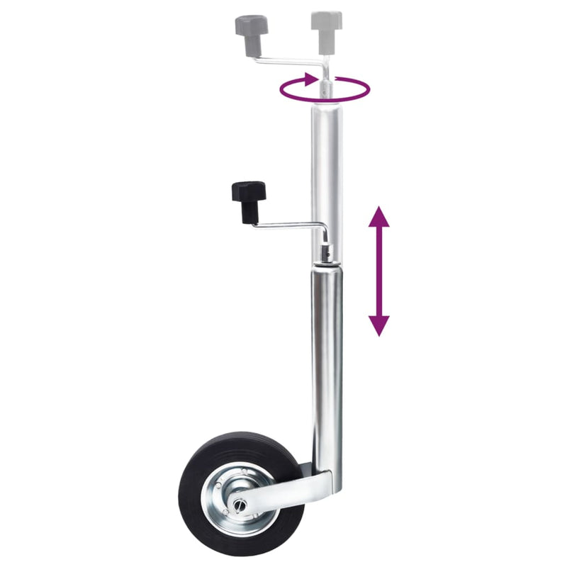 Load image into Gallery viewer, Vidaxl neuswiel voor aanhanger 48 mm gegalvaniseerd staal
