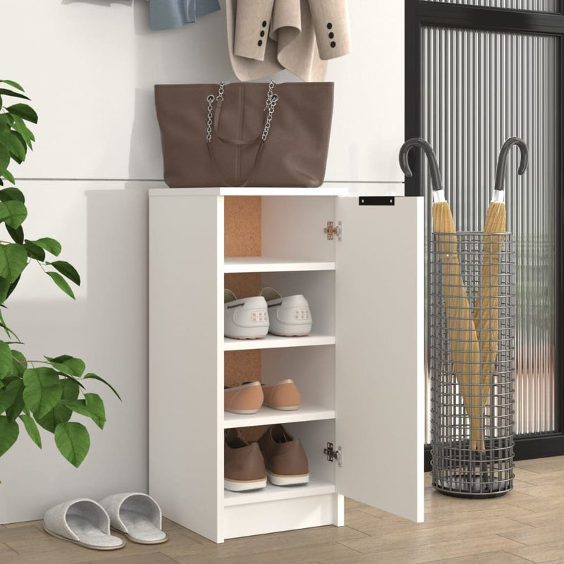Load image into Gallery viewer, Vidaxl schoenenkast 30x35x70 cm bewerkt hout wit