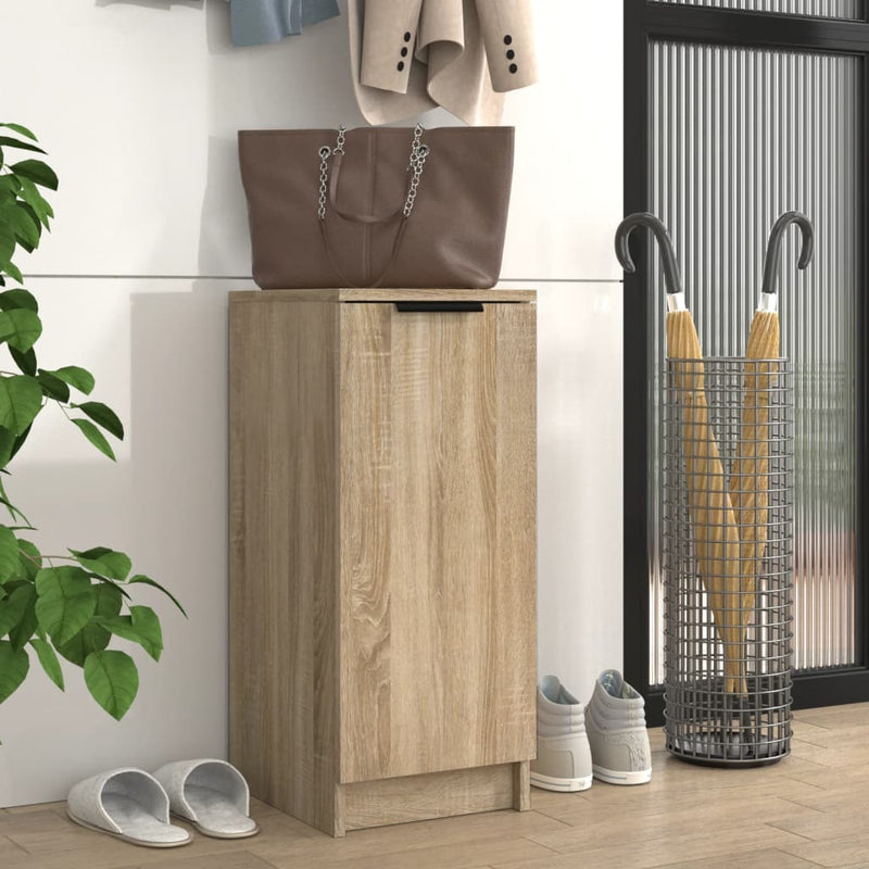Laden Sie das Bild in Galerie -Viewer, Vidaxl schoenenkast 30x35x70 cm bewerkt hout sonoma eikenkleurig