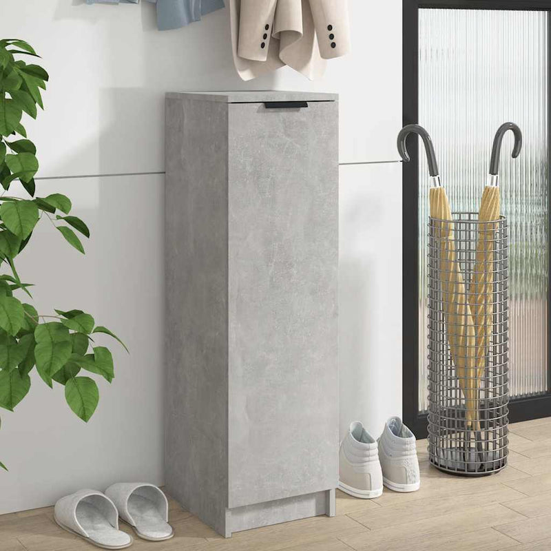 Load image into Gallery viewer, Vidaxl schoenenkast 30x35x100 cm bewerkt hout betongrijs