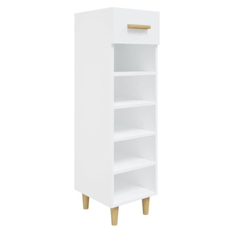 Load image into Gallery viewer, Vidaxl schoenenkast 30x35x105 cm bewerkt hout hoogglans wit