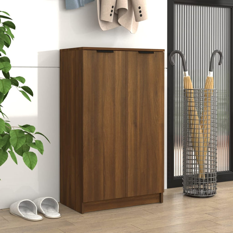 Load image into Gallery viewer, VidaXL Schoenenkast 59x35x100 cm bewerkt hout bruin eikenkleur