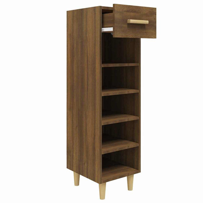 Load image into Gallery viewer, Vidaxl schoenenkast 30x35x105 cm bewerkt hout bruin eikenkleur