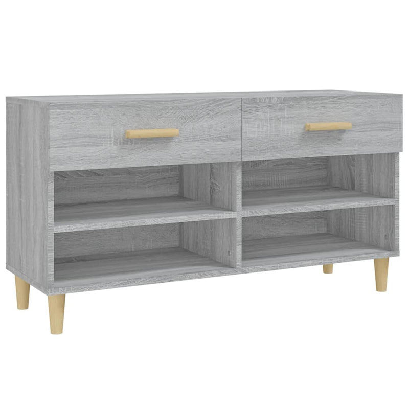 Load image into Gallery viewer, Vidaxl schoenenkast 102x35x55 cm bewerkt hout grijs sonoma eikenkleur
