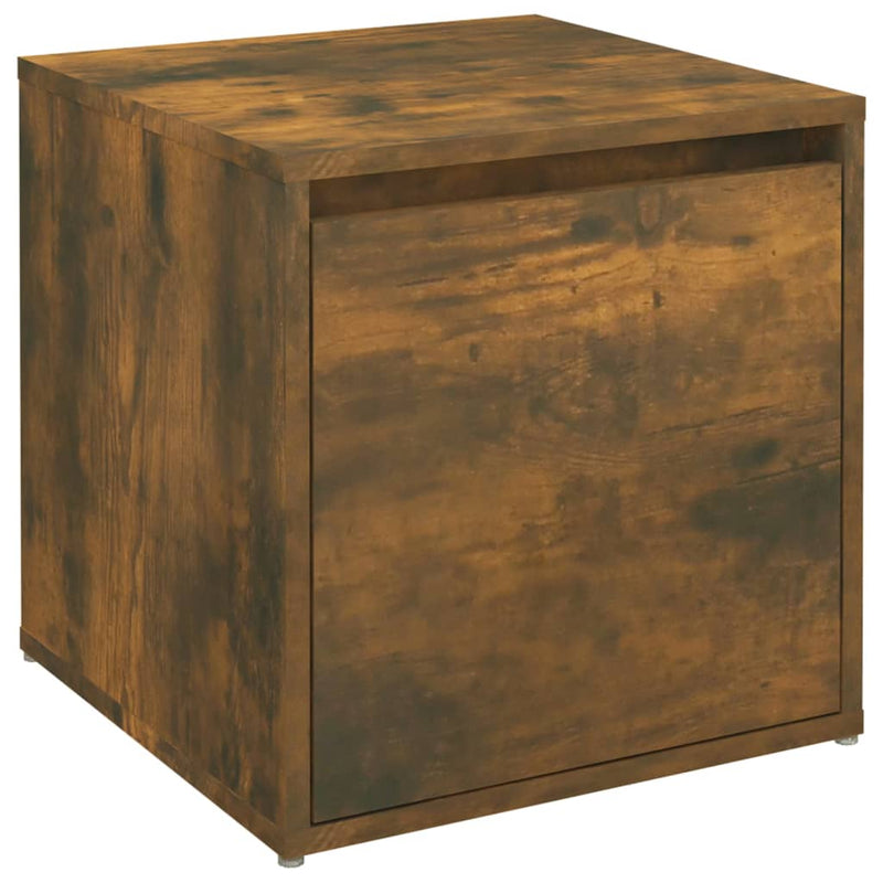 ギャラリービューアに画像をロードする, VidaXL Opbergbox met lade 40,5x40x40 cm bewerkt hout gerookt eiken