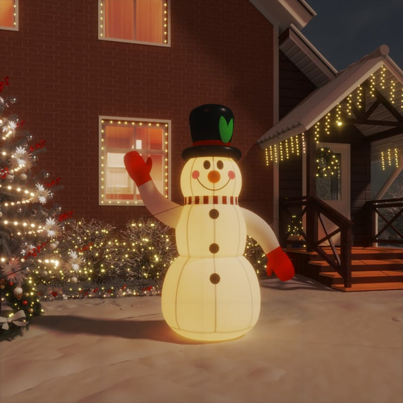 Load image into Gallery viewer, Vidaxl sneeuwpop opblaasbaar met led's 120 cm