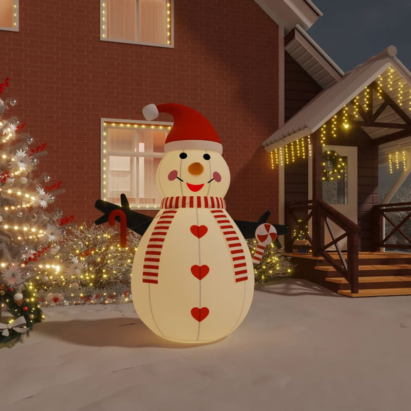 Load image into Gallery viewer, Vidaxl sneeuwpop opblaasbaar met led's 250 cm