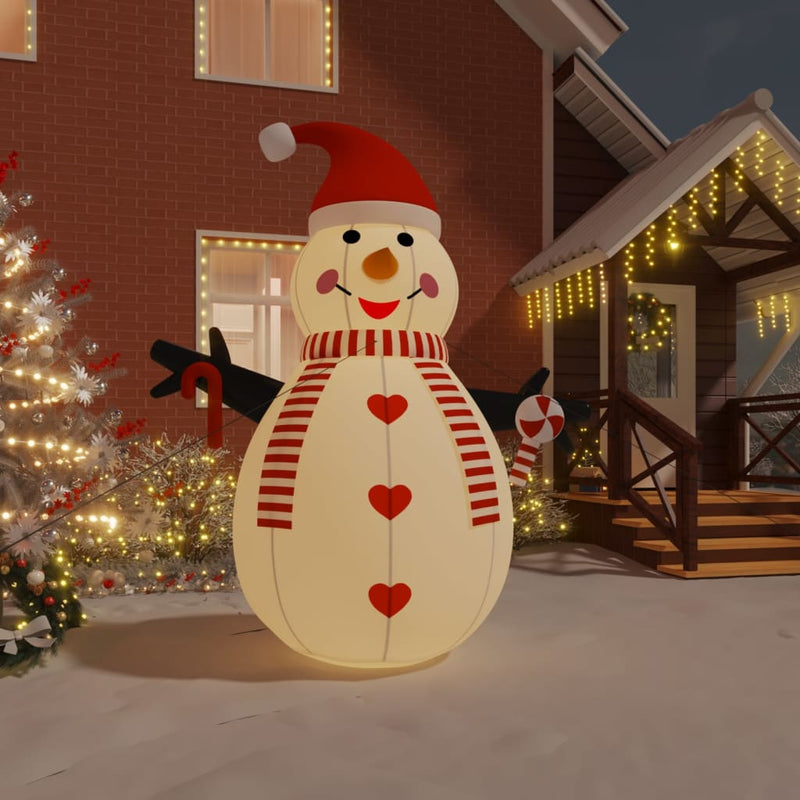 Load image into Gallery viewer, Vidaxl sneeuwpop opblaasbaar met led's 300 cm