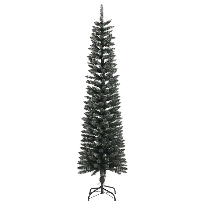 Load image into Gallery viewer, Vidaxl kunstkerstboom met standaard smal 180 cm pvc groen