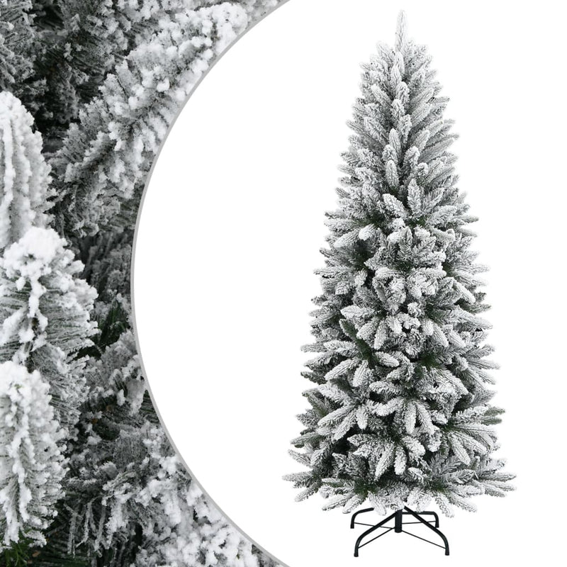 Load image into Gallery viewer, Vidaxl kunstkerstboom met sneeuw 210 cm pvc en pe
