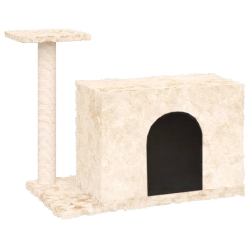 Load image into Gallery viewer, Vidaxl kattenmeubel met sisal krabpaal 51 cm crèmekleurig