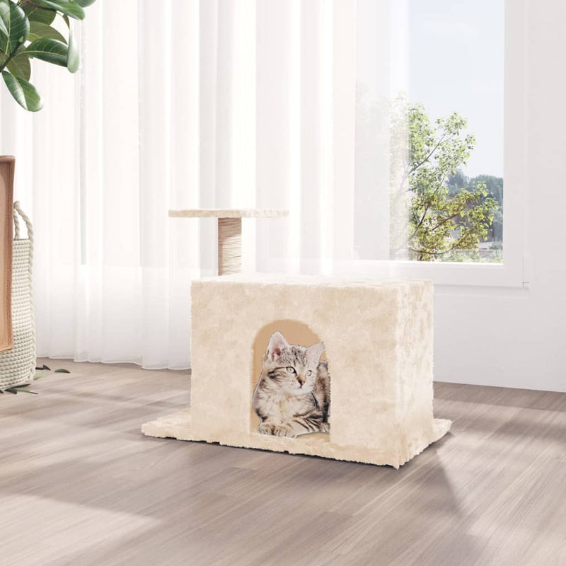 Load image into Gallery viewer, Vidaxl kattenmeubel met sisal krabpaal 51 cm crèmekleurig