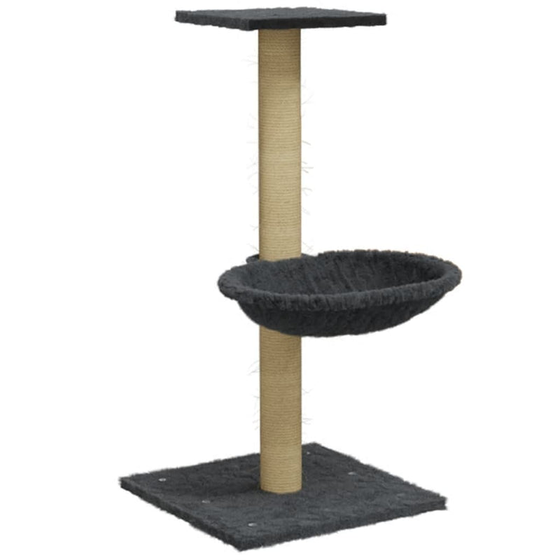 Load image into Gallery viewer, Vidaxl kattenmeubel met sisal krabpaal 74 cm donkergrijs
