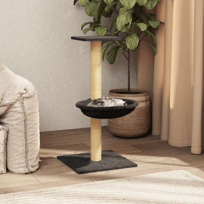 Load image into Gallery viewer, Vidaxl kattenmeubel met sisal krabpaal 74 cm donkergrijs