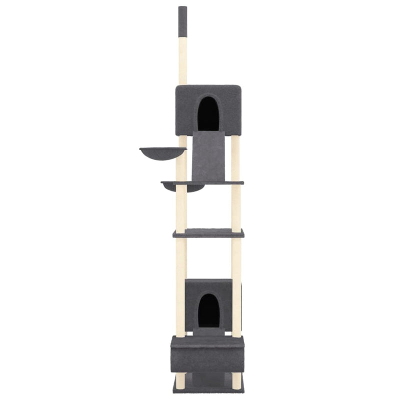 Load image into Gallery viewer, Vidaxl kattenmeubel vloer tot plafond 277-303 cm donkergrijs