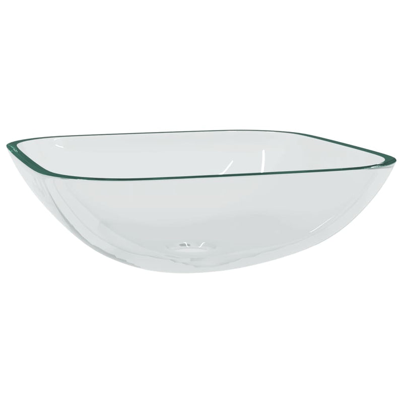 Load image into Gallery viewer, Vidaxl wasbak 42x42x14 cm glas transparant