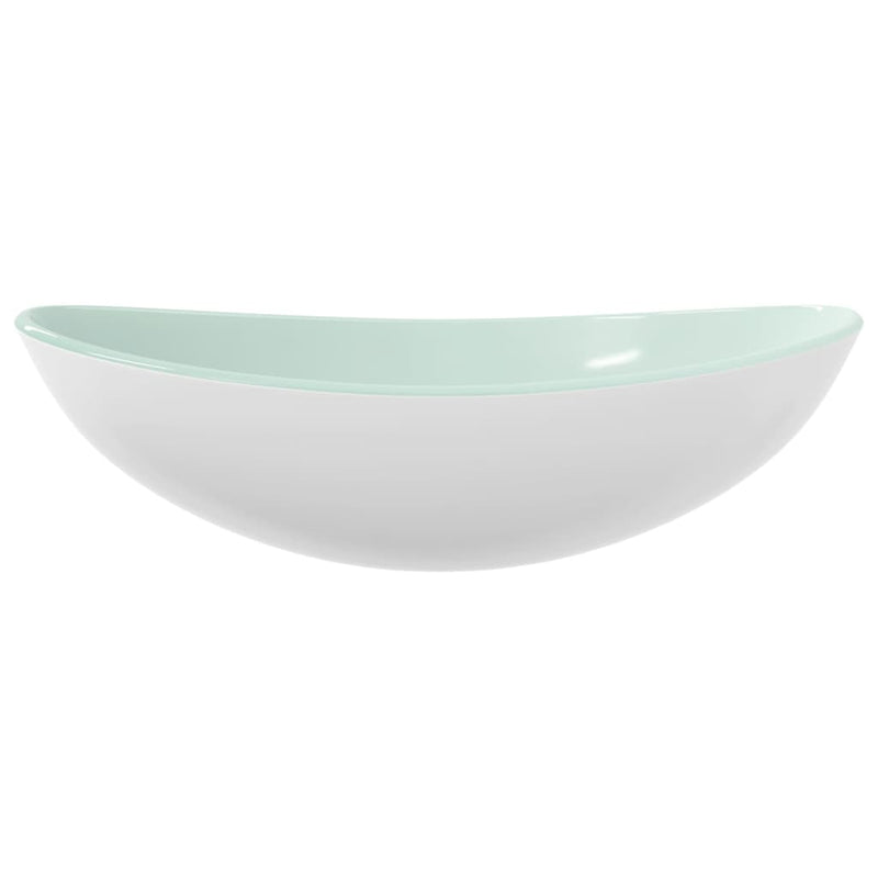 Load image into Gallery viewer, Vidaxl wasbak 54,5x35x15,5 cm gehard glas wit