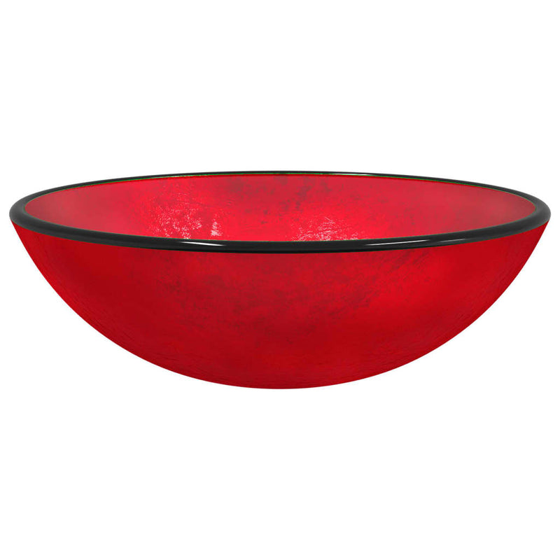 Load image into Gallery viewer, Vidaxl wasbak 42x14 cm gehard glas rood