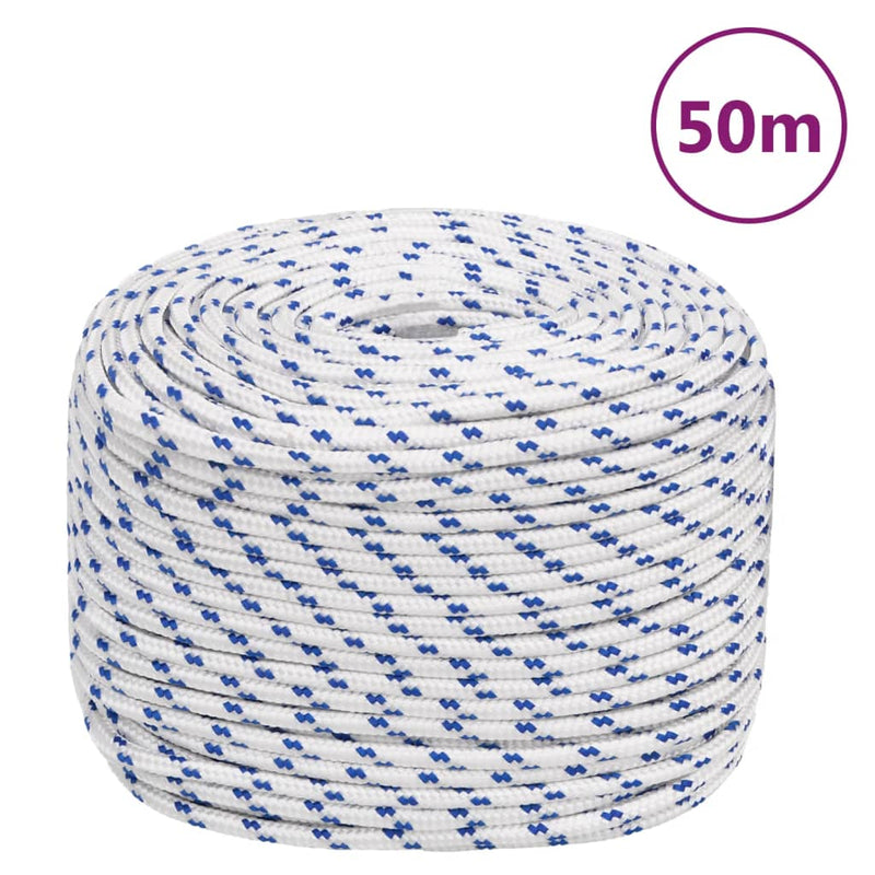 Load image into Gallery viewer, Vidaxl boot touw 6 mm 50 m polypropyleen wit