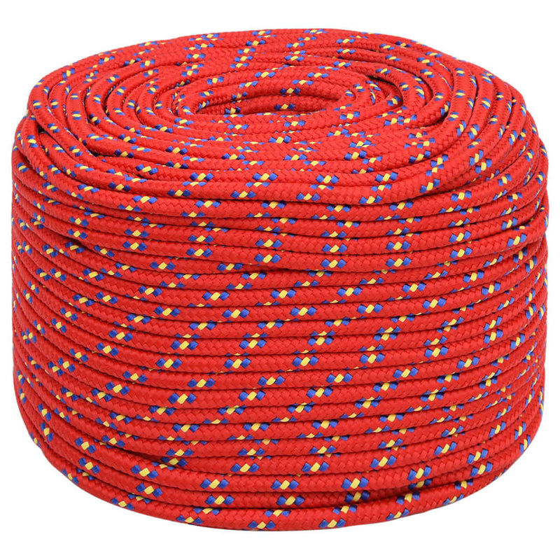 Load image into Gallery viewer, Vidaxl boottouw 10 mm 25 m polypropyleen rood