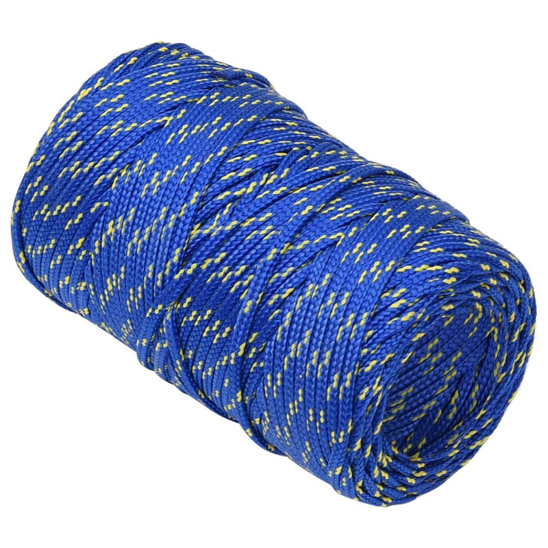 Load image into Gallery viewer, Vidaxl boottouw 2 mm 50 m polypropyleen blauw