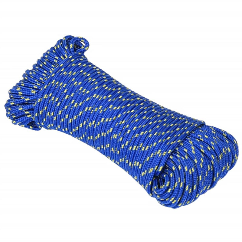 Load image into Gallery viewer, Vidaxl boottouw 5 mm 25 m polypropyleen blauw