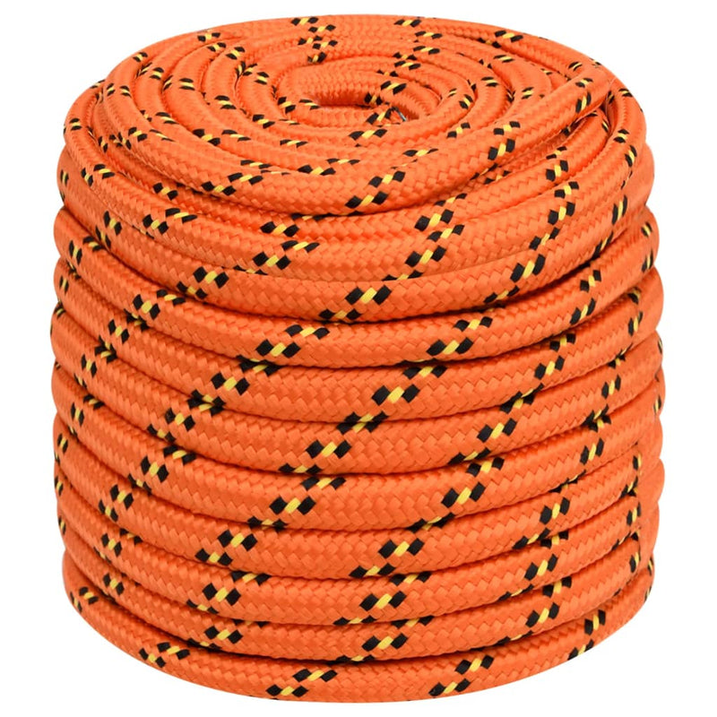 Load image into Gallery viewer, Vidaxl boottouw 16 mm 25 m polypropyleen oranje