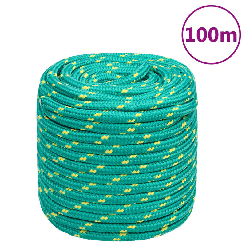Load image into Gallery viewer, Vidaxl boottouw 16 mm 100 m polypropyleen groen